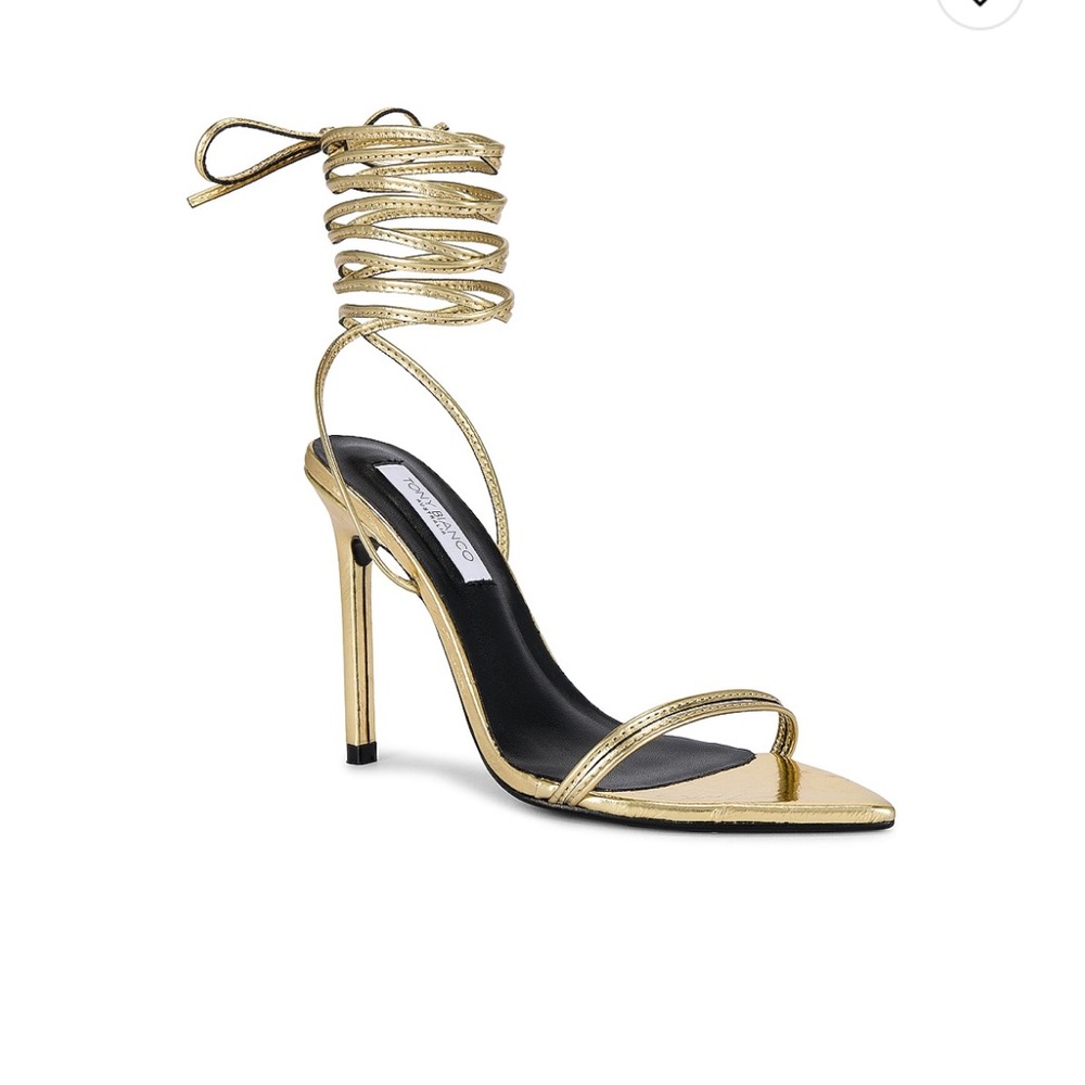 Tony Bianco Gold Strappy Heels